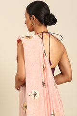 Dhatura - Blush Beam Foil Print Saree SKU EKS61