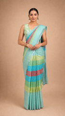 Neerja - Pastel Multicolor Cotton Saree - SKU EKS82